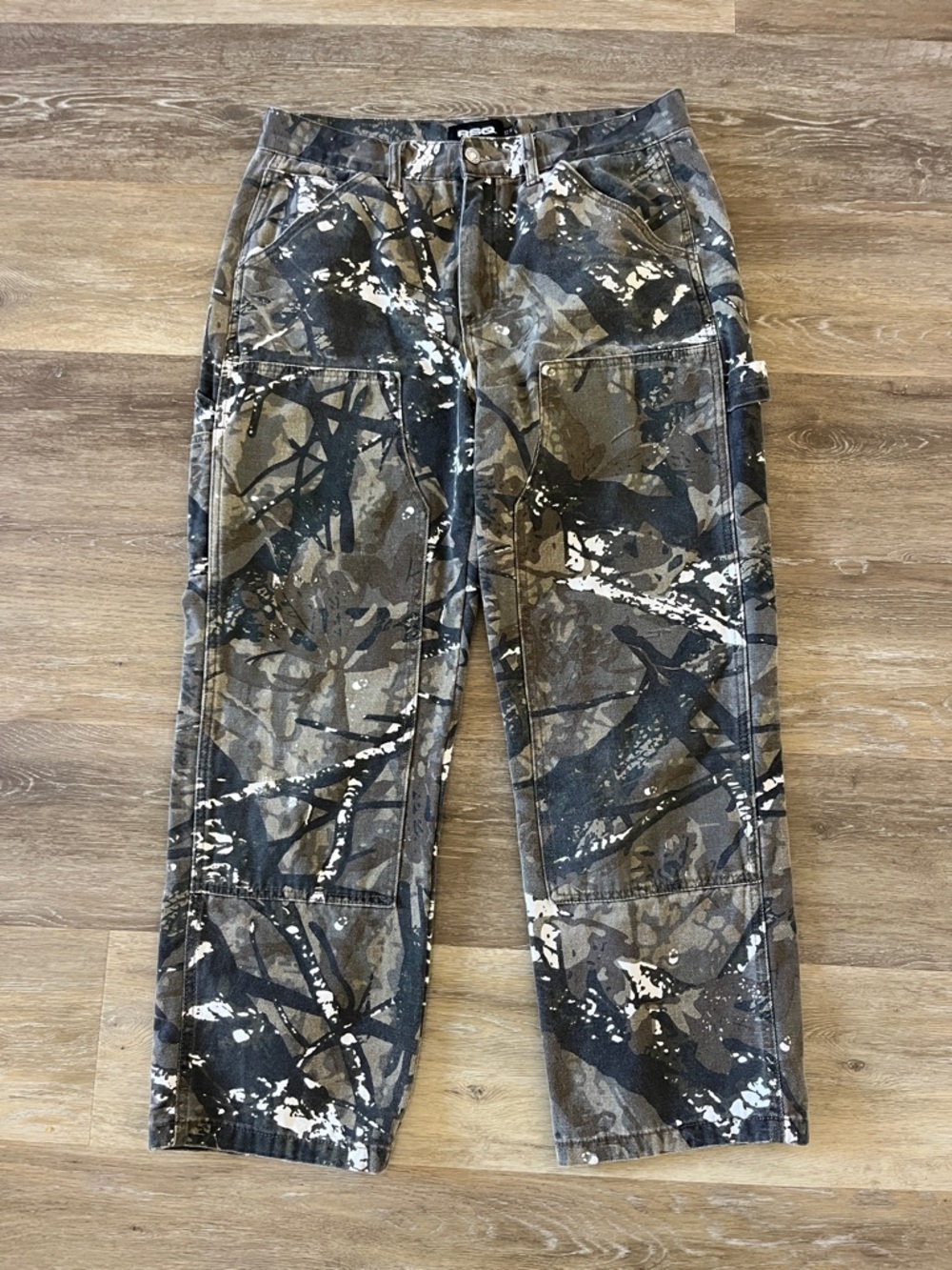 RSQ Men’s Camo Straight Carpenter Pants Size 32X30